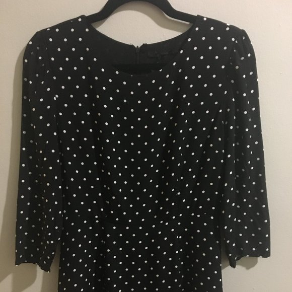 Black & White Polka Dotted Dress - Item#3 - Picture 2 of 5